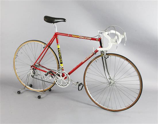 A Raleigh Road Racing Bicycle. The Dutchman Hennie Kuipers official team frame for 1976